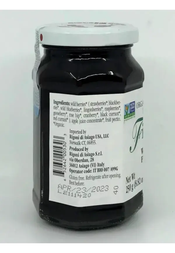 Rigoni Organic Wild Berry Jam 250g Fior di Frutta - Image 3