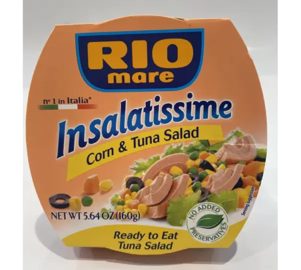 Rio Mare Tuna Salad with Sweet Corn 160g Can - Ready to Eat