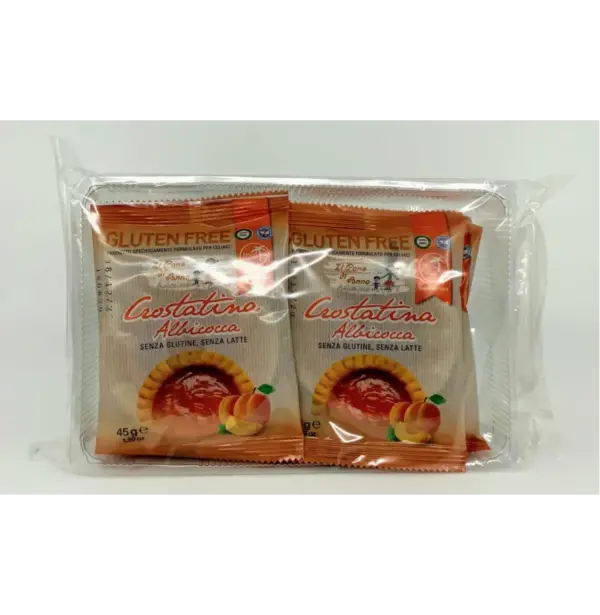 Rivetti Gluten Free Apricot Crostantina Biscuits - 6 Pack (45g Each) Dairy Free