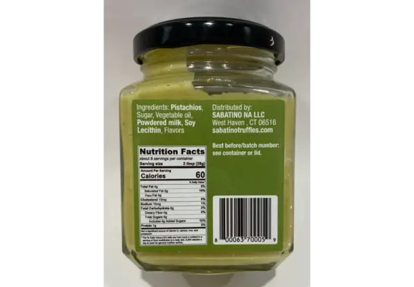 Sabatino Sicilian Pistachio Spread 7.4oz