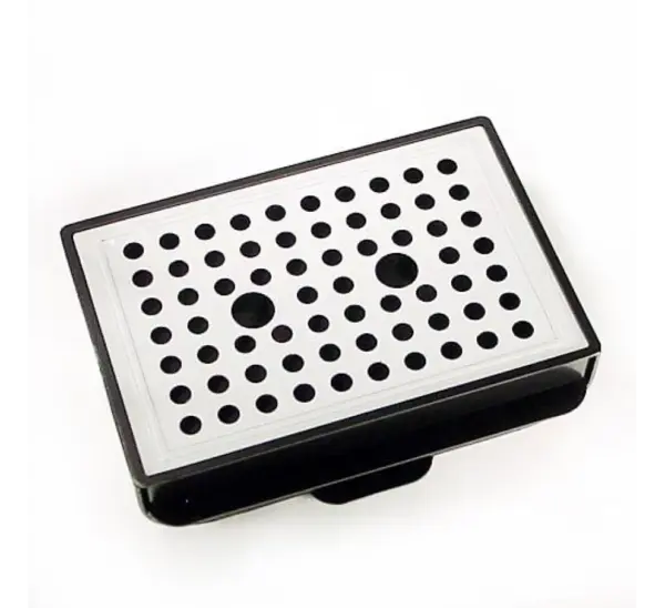 Saeco Black Drip Tray Assembly with Grill - Replacement Part 229650347