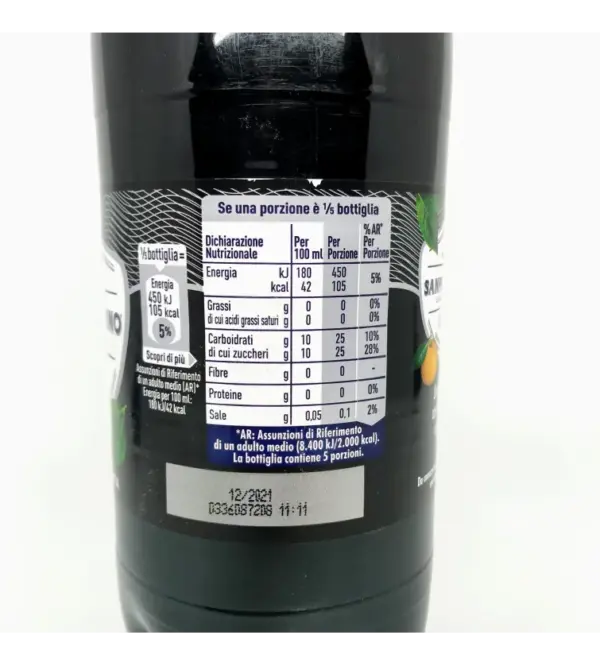 San Pellegrino Sparkling Water Chino 1.25L Bottle
