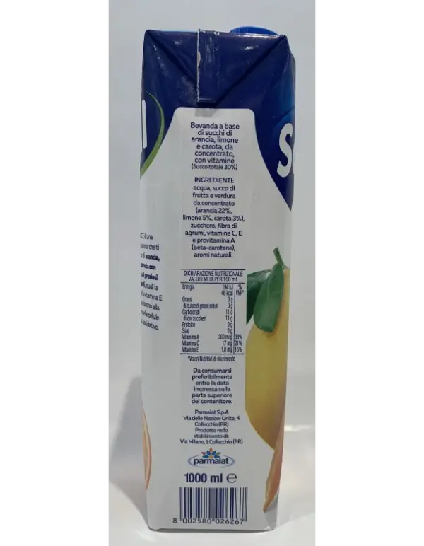 Santal Ace Orange Lemon Carrot Juice 1L - Image 3