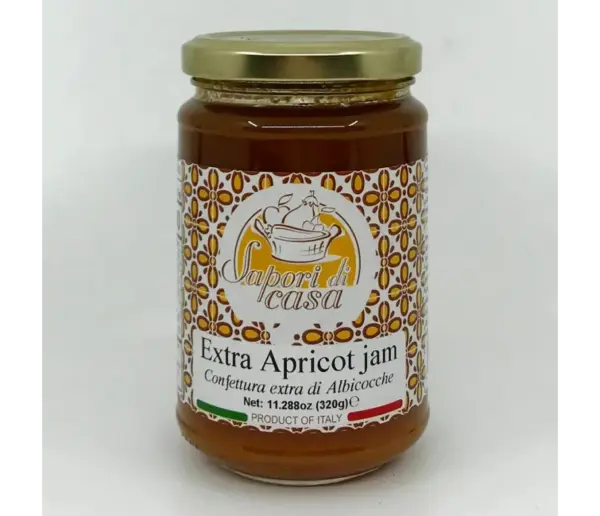 Sapori di Casa Artisan Apricot Jam 320g Jar - Image 2