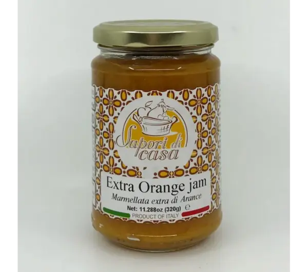 Sapori di Casa Orange Jam 320g - Sweet & Tangy Spread - Image 2