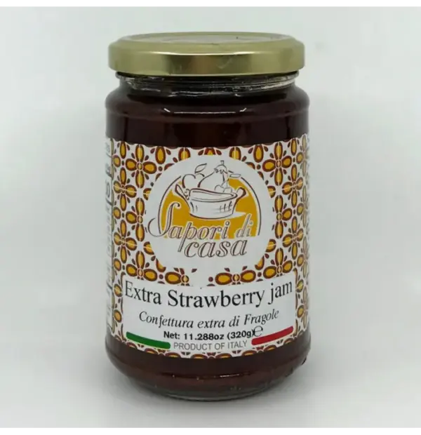 Sapori di Casa Strawberry Jam 320g - Extra Fruit Spread, 11.3 oz - Image 2