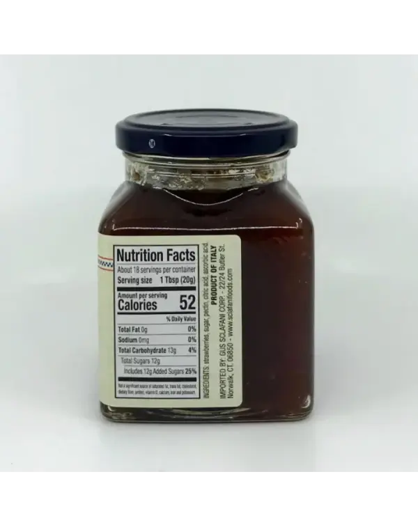 Sclafani Strawberries Preserves Jarred Fruit 350g