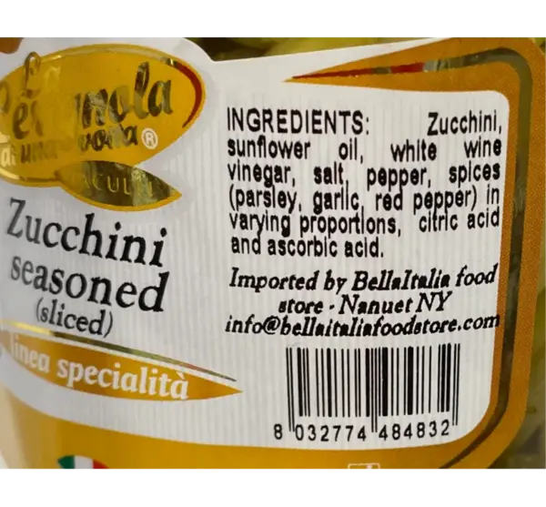 Seasoned Zucchini by La Cerignola - 19.4 oz - Image 2