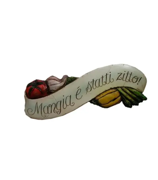 Shut Up and Eat Wall Plaque - Italian Kitchen Decor
