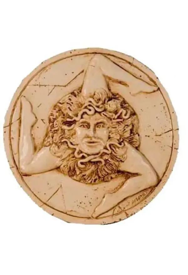Sicilian Trinacria Wall Plaque - Decorative Home Sign