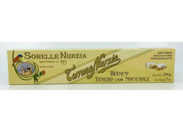 Sorelle Nurzia Hazelnut Nougat Bar - Soft & Creamy 200g