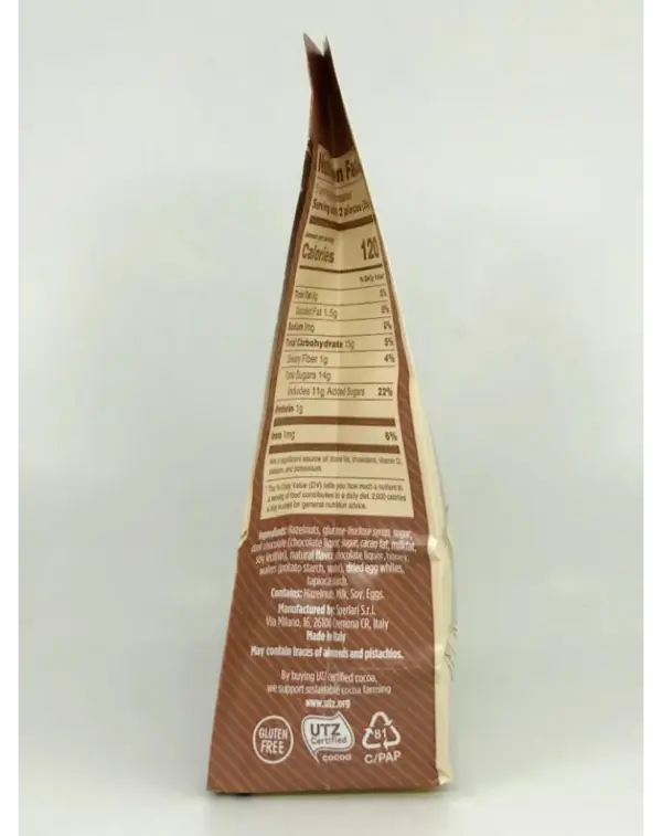 Sperlari Cremonelli Dark Chocolate Hazelnut Nougat Bar 130g - Image 2