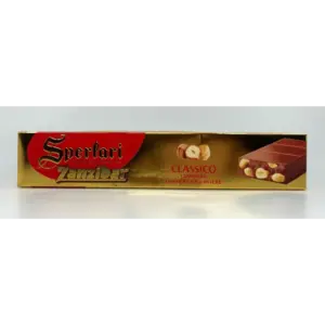 Sperlari Gianduia Hazelnut Torrone Bar 150g - Italian Nougat Candy