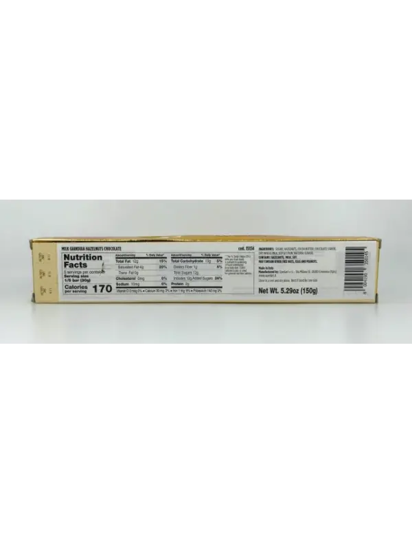 Sperlari Gianduia Hazelnut Torrone Bar 150g - Italian Nougat Candy - Image 2