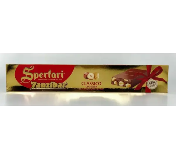 Sperlari Gianduia Torrone with Hazelnuts Classic Zanzibar 500g Bar