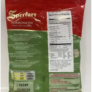 Sperlari Italian Soft Almond Torrone Candy Bar 4.12oz