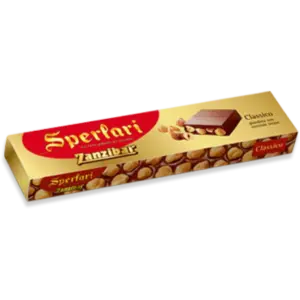 Sperlari Zanzibar Classico Hazelnut Chocolate Bar 150g