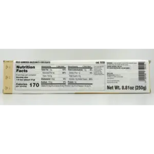 Sperlari Zanzibar Classico Italian Gianduia Chocolate Bar 250g