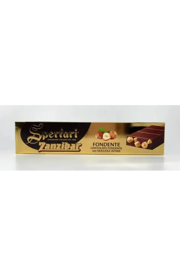 Sperlari Zanzibar Dark Chocolate Hazelnut Torrone 250g Bar