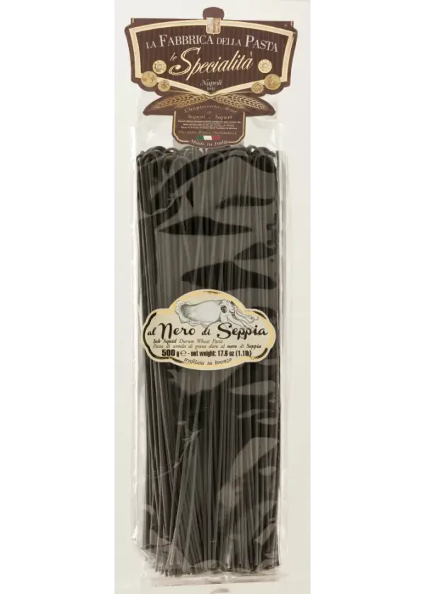 Squid Ink Spaghetti Al Nero di Seppia Pasta 500g - La Fabbrica