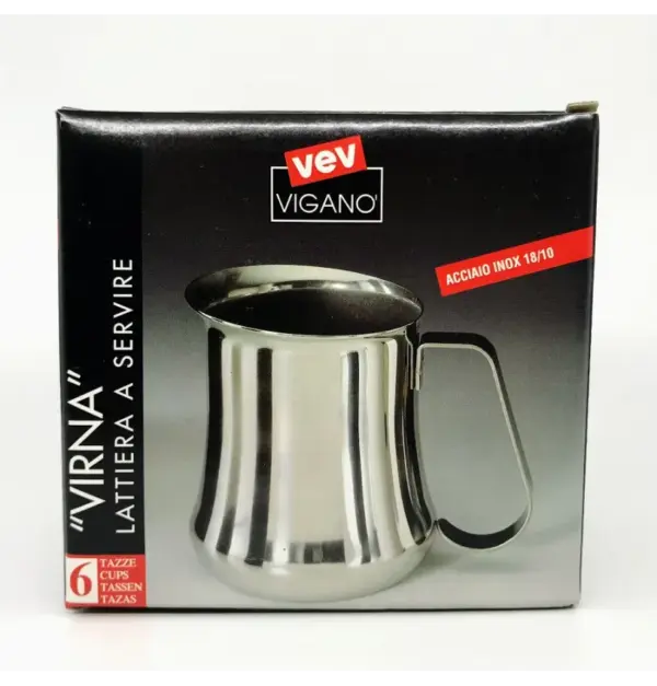 Stainless Steel Milk Pitcher 16oz Barista Tool 6 Cup Vev Vigano