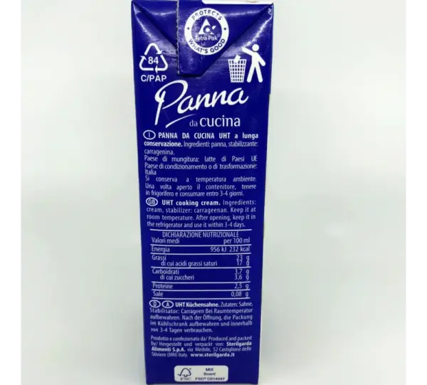 Sterilgarda Shelf-Stable Cooking Cream 500ml - Image 3