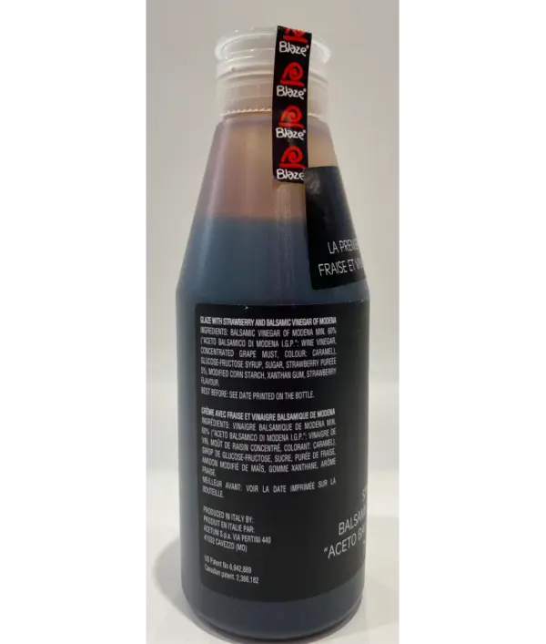 Strawberry Balsamic Vinegar of Modena - Acetum Glaze - 7.3 fl oz - Image 2