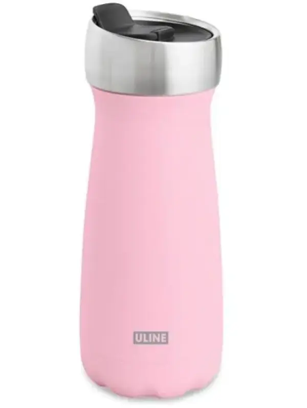 Swell 16oz Insulated Pink Tumbler - Leakproof Stainless Steel Water Bottle