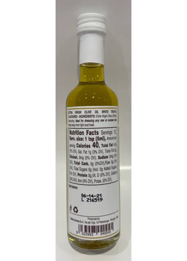 Tartufi Jimmy White Truffle Extra Virgin Olive Oil 2 fl oz