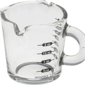 Tempered Glass Measuring Cup Small Size Precise Kitchen Tool
