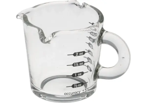 Tempered Glass Measuring Cup Small Size Precise Kitchen Tool