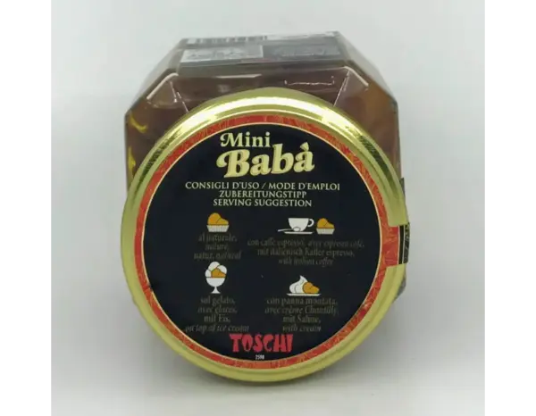 Toschi Mini Baba Al Limoncello 400g Italian Lemon Liqueur Cake