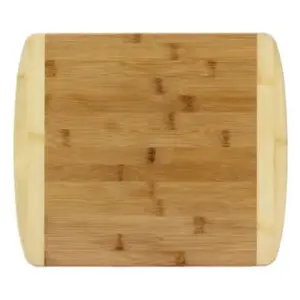 Totally Bamboo 13-Inch Two-Tone Wood Cutting Board