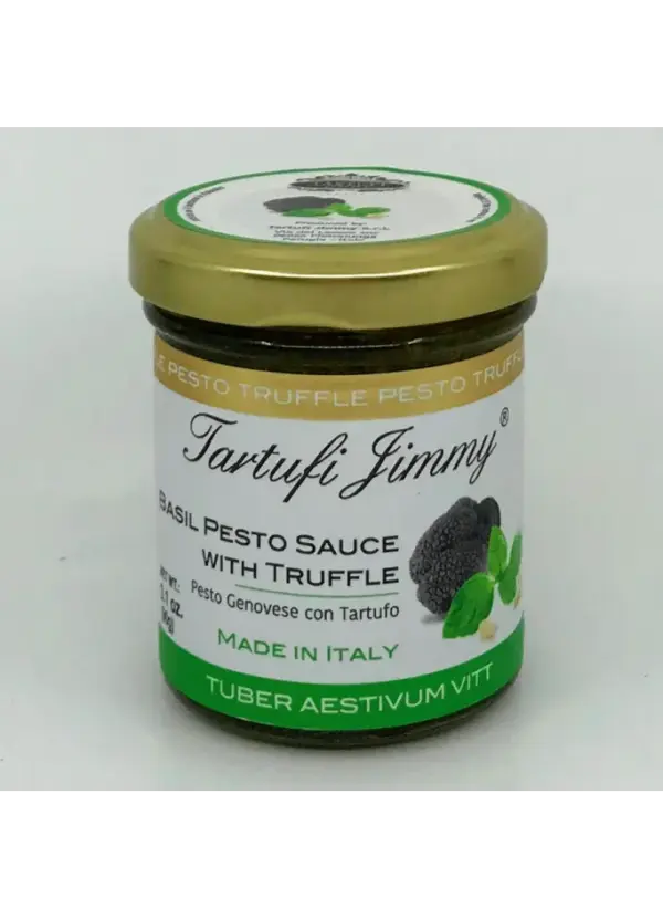 Truffle Infused Basil Pesto - Tartufi Jimmy - 90g - Image 2