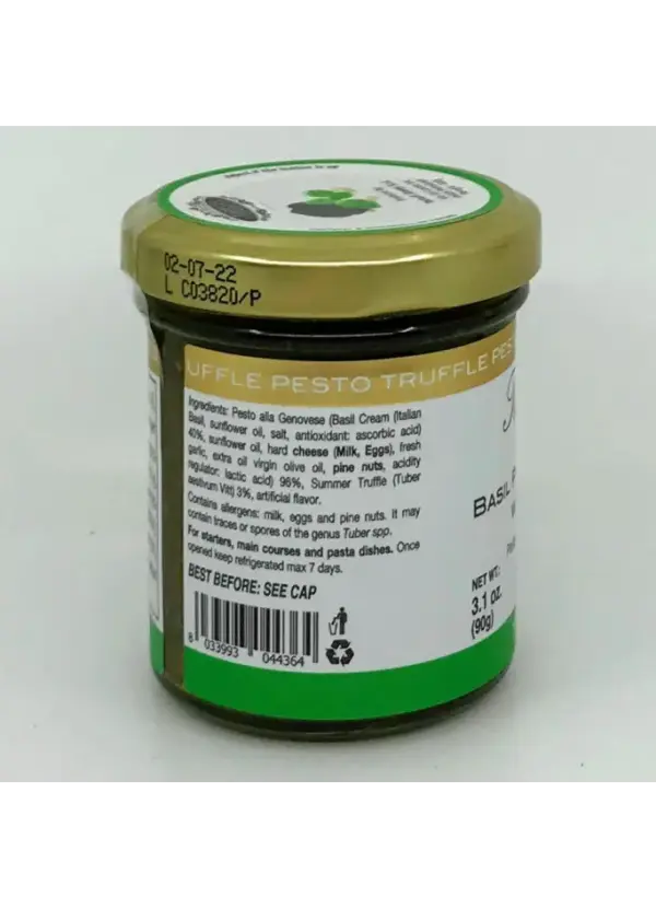 Truffle Infused Basil Pesto - Tartufi Jimmy - 90g - Image 3