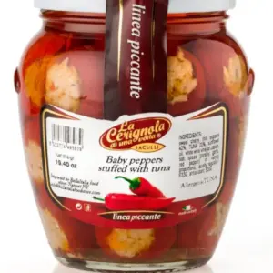 Tuna Stuffed Baby Peppers by La Cerignola, 550g