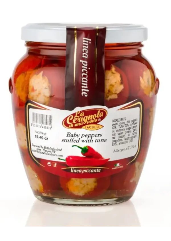 Tuna Stuffed Baby Peppers by La Cerignola, 550g