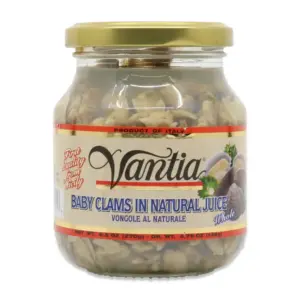 Vantia Baby Clams in Natural Juice, 135g