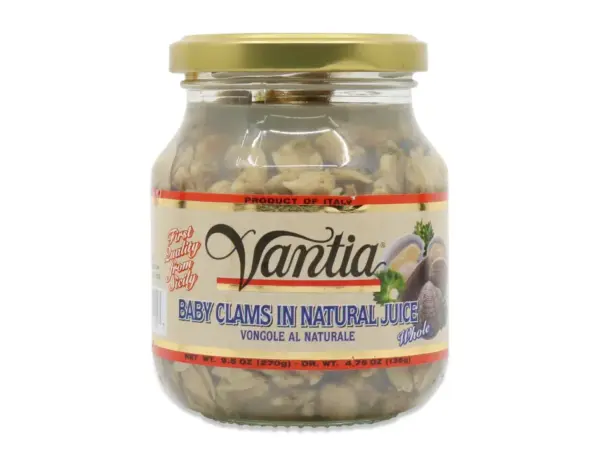 Vantia Baby Clams in Natural Juice, 135g