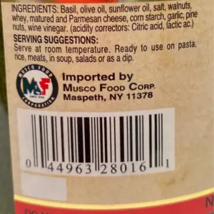 Vantia Genovese Basil Pesto Sauce 17.5 oz
