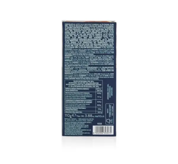 Venchi Cremino 1878 Authentic Italian Chocolate Bar 110g