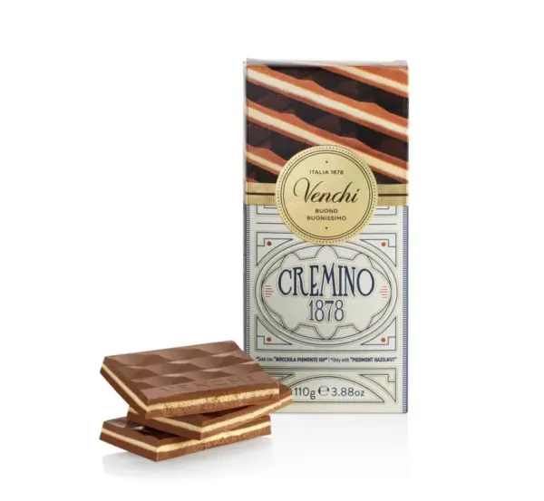 Venchi Cremino 1878 Authentic Italian Chocolate Bar 110g - Image 2