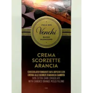 Venchi Orange Peel Cream Spread 100g - Italian Chocolate Delight
