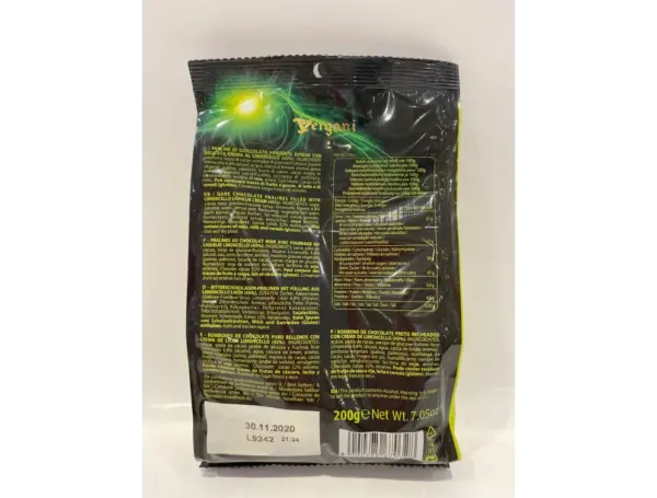 Vergani Limoncello Dark Chocolate Bar 200g - Italian Dessert Treat