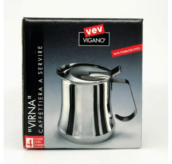 Vev Vigano 10 oz Milk Frother with Lid - 4 Cup Capacity - Image 2