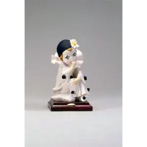 Vintage Pierrot Clown Art Print by Giuseppe Armani Iconic Finger Pose