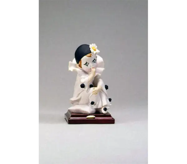 Vintage Pierrot Clown Art Print by Giuseppe Armani Iconic Finger Pose