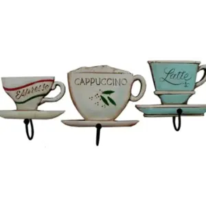 Wall Mount Coffee Cup Holder - Hanging Mug Rack for Kitchen Storage