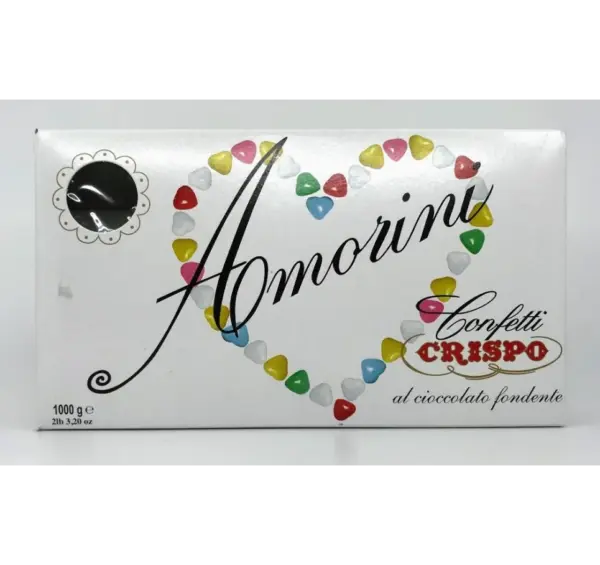 White Chocolate-Filled Amorini Confetti Crispo - 1kg Bag - Image 2